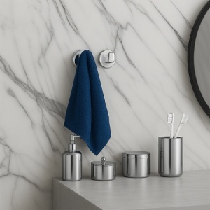 Set de accesorii pentru baie 5 in 1 Colin Crom - Img 5