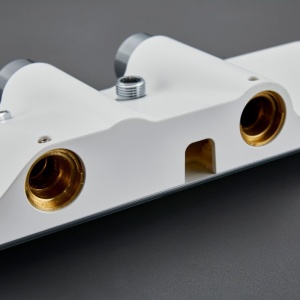 Set de dus F13-WH, Dus cu efect de ploaie, Culoarea Alb - Img 6