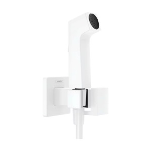 Set de dus igiena intima alb mat Hansgrohe S EcoSmart Bidette - Img 1