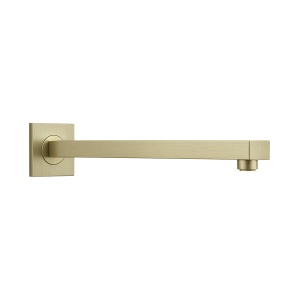 Set de dus incastrat, auriu periat, cap de dus subtire Veldman Quadro, 30 cm cu perie aurie - Img 4