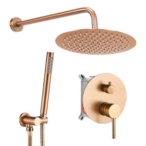 Set de dus incastrat Rea Lungo , Cu sistem Box , Culoare Copper Brush