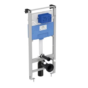 Set rezervor WC cu cadru Ideal Standard ProSys si clapeta Oleas M1 alb mat - Img 7