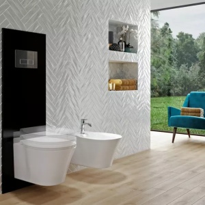 Set rezervor WC cu cadru Ideal Standard ProSys si clapeta Oleas M2 crom lucios - Img 8