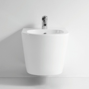 Set Vas WC+BIDEU Sofia WHITE, Sistem inovator de spalare Rimless Tornado, Suspendat, Ceramica sanitara, Capac Slim Premium Soft-Close Inclus - Img 3
