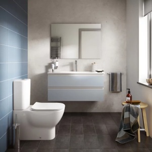 Set vas WC BTW cu rezervor si capac slim softclose Ideal Standard Tesi Aquablade - Img 1