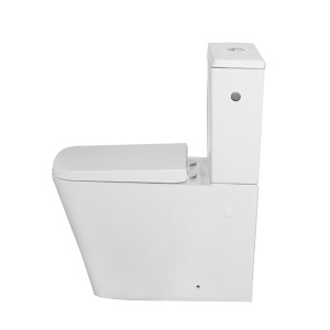 Set vas WC Fluminia, Paris, stativ, BTW, rimless cu rezervor si capac soft-close si easy off inclus - Img 7