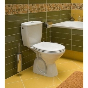 Set vas WC stativ Kolo, Idol, alb - Img 3