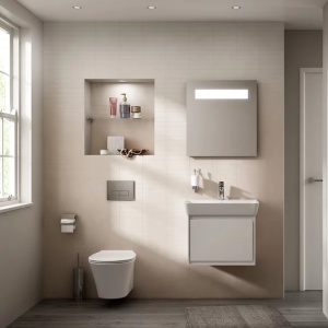 Set vas wc suspendat Connect Air Aquablade cu capac slim soft close - Img 9