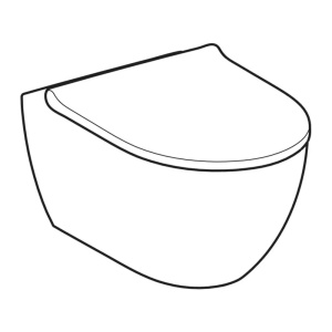 Set vas WC suspendat cu capac soft-close Geberit Acanto TruboFlush - Img 2