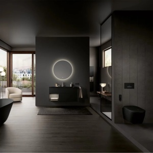 Set vas WC suspendat Villeroy&Boch Supreo Select rimless cu functie de bideu electric si capac softclose negru mat - Img 2