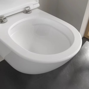 Set vas WC suspendat Villeroy & Boch Universo TwistFlush Rimless alb alpin cu capac soft close - Img 8