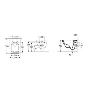 Set WC suspendat Villeroy&Boch, Architectura, TwistFlush, cu capac soft close, quick release, alb - Img 10