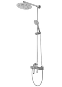 Sistem Complet De Dus REA ALDI, Montaj Pe Perete, Para Rotunda Tip Ploaie 25x25 Cm, 3 Functii De Curgere A Apei, Finisaj Crom - Img 7