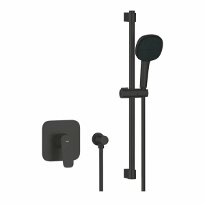 Sistem de dus incastrat Grohe Cubeo Tempesta cu para 2 functii negru mat