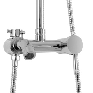 Sistem de dus REA LUIS CHROME, montaj pe perete, ploaie de dus, 3 functii, finisaj crom - Img 10