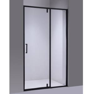 Usa de dus batanta pentru nisa SH08C negru mat 100 x 200 cm sticla 6 mm - Img 6