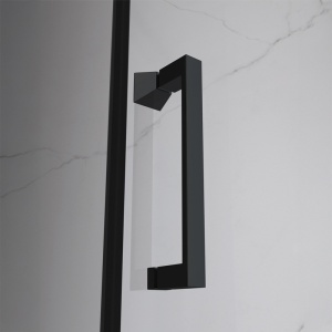 Usa de dus batanta pentru nisa ZES-KZ17D negru 100 x 195 cm sticla 6 mm - Img 7