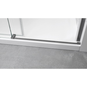 Usa de dus glisanta KZ09C, Dimensiune 115-120cm, Culoare Otel Periat - Img 6