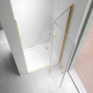 Usa de dus pliabila, Dimensiune 80 cm, Sticla securizata 6mm - Img 7