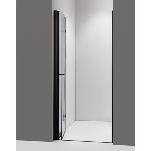 Usa de dus pliabila SH01A negru mat 80 x 195 cm sticla 6 mm - Img 18