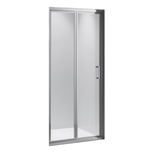 Usa de dus pliabila SH09B crom 90 x 195 cm sticla 5 mm