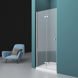 Usa de dus plianta Veldman Oslo crom 70 x 195 cm sticla 6 mm - Img 2