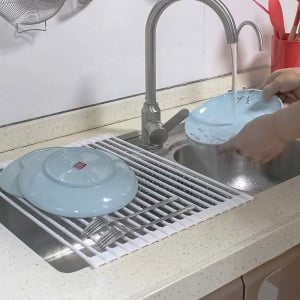 Uscator pentru vase Mat pentru chiuveta 322108 White - Img 4