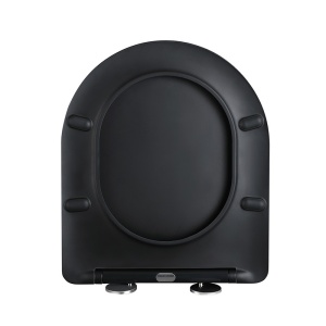 Vas de toaleta suspendat Mizu Black Gloss, rimless, cu capac din duroplast cu softclose - Img 9