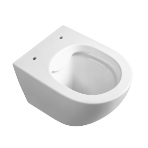 Vas de toaleta suspendat Mizu White 01, rimless cu capac din duroplast cu softclose - Img 3