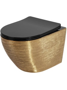Vas WC Rea Carlo Mini Tornado Black Brush Gold