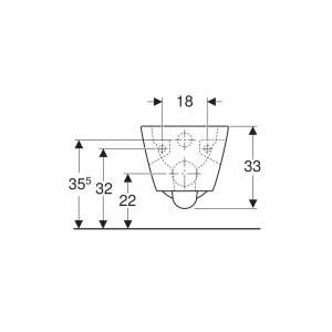 Vas WC suspendat Geberit Selnova Square Rimfree cu spalare verticala - Img 7