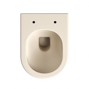 Vas WC suspendat Luma Cappuccino rimless si cu capac soft close - Img 7
