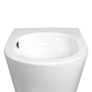 Vas WC suspendat Prima Tornado White TR-02, rimless cu capac din duroplast si inchidere softclose - Img 9