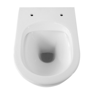 Vas WC suspendat Puro White 03, rimless cu capac din duroplast cu softclose - Img 6