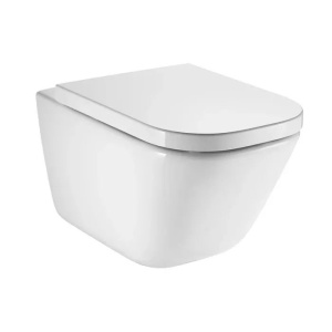 Vas WC suspendat Roca The Gap Square Rimless alb 54 x 35 cm