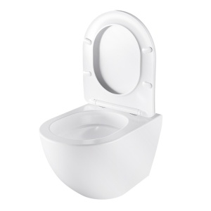 Vas WC suspendat Tornado Nero White 03, rimless cu capac din duroplast si inchidere softclose - Img 11