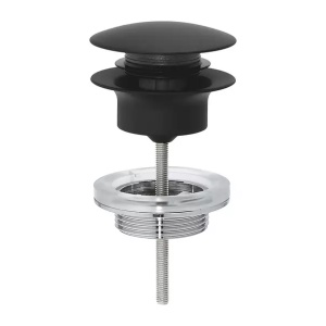 Ventil lavoar Push-Open Grohe negru mat Phantom Black - Img 1