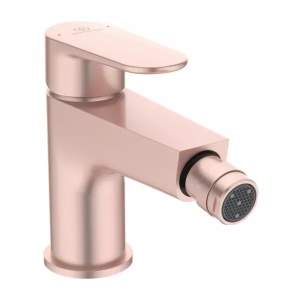 Baterie bideu Ideal Standard Cerafine O rose mat cu ventil Click-Clack - Img 1
