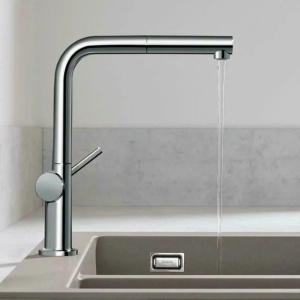 Baterie bucatarie cu dus extractibil Hansgrohe Talis M54 270 crom lucios - Img 3