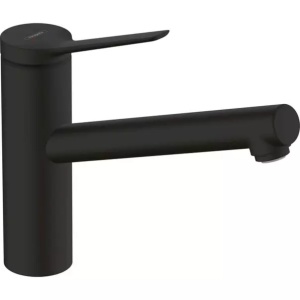 Baterie bucatarie monocomanda negru mat Hansgrohe Zesis M33 150 cu 1 jet - Img 1