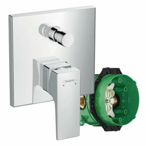 Baterie cada - dus incastrata Hansgrohe Metropol crom + corp incastrat iBox - Img 1