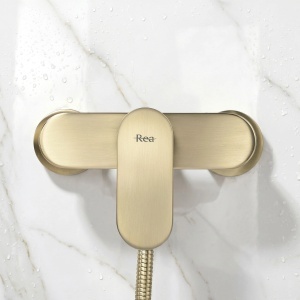 Baterie de dus REA Drop Brush Gold - Img 8