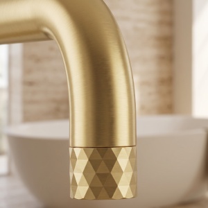 Baterie de podea pentru cada Rea Lungo Diamond Brush Gold - Img 9