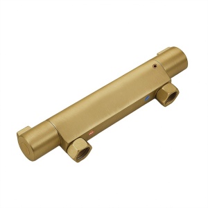 Baterie dus cu termostat si montaj pe perete T203 Gold - Img 11