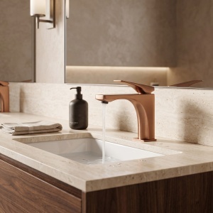 Baterie joasa pentru lavoar Rea Joe Brush Copper - Img 6
