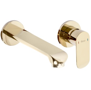 Baterie Lavoar / Cada REA HYPER GOLD, Montaj In Perete, Capat Fix, Monocomanda, Sistem BOX, Auriu - Img 1