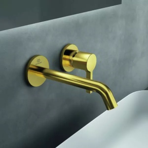 Baterie lavoar incastrata Ideal Standard Atelier Joy pipa 18 cm auriu periat - Img 7