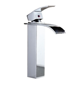 Baterie Lavoar PRO FALCON 30, Montaj Pe Blat/Lavoar, Capat Fix, Monocomanda, Tip Cascada, Inaltime 30 Cm, Finisaj Crom - Img 1