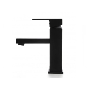 Baterie lavoar PRO QUADRO Low 3020-A, Montaj pe blat, inaltime 18cm, finisaj Negru Mat - Img 1