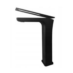 Baterie lavoar PRO Trevi, Montaj Pe Blat, Capat Fix, Inaltime 24.5 Cm, Finisaj Negru Mat - Img 4